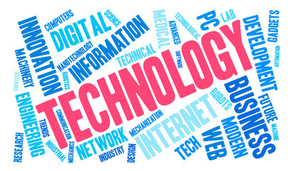 Obraz premium Technology Word Cloud
