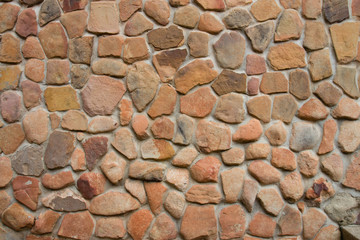 Brown stone wall