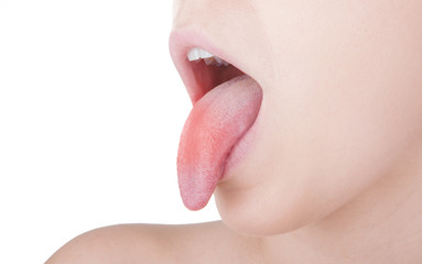 Lingua arrossata di donna © Aldeca Productions