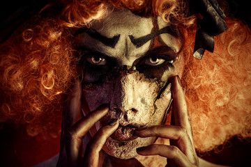 clown make-up horror