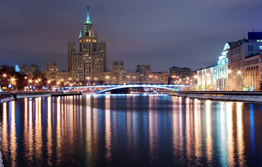 Fototapeta premium Moscow River Embankment
