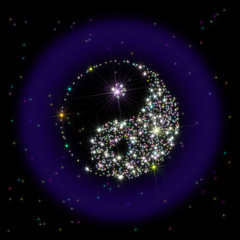 Yin-Yang symbol stars