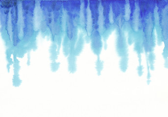 Abstract watercolor texture, background in shades of blue. 