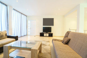 Interior of a living room in a guest house