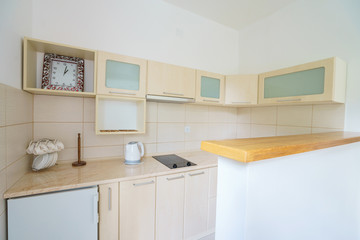 Fototapeta na wymiar Interior of a kitchen in a guest house