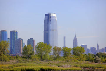 Fototapeta na wymiar Skyscrapers in Jersey City