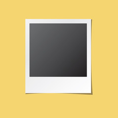 Instant Photo Frame Isolated Vector