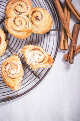 Festive cinnamon rolls, Christmas food