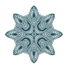 Ornament beautiful mandala. Geometric circle element. Vector illustration