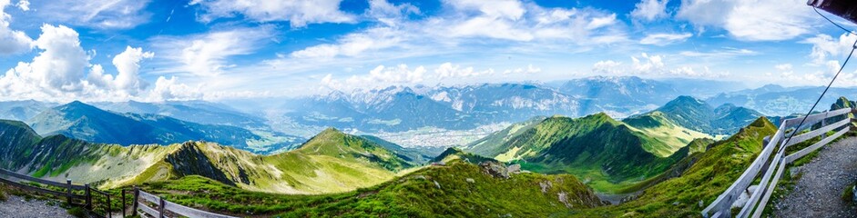 Aussicht vom Kellerjoch auf das Inntal