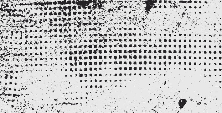 Abstract Grunge Halftone Background - Vector