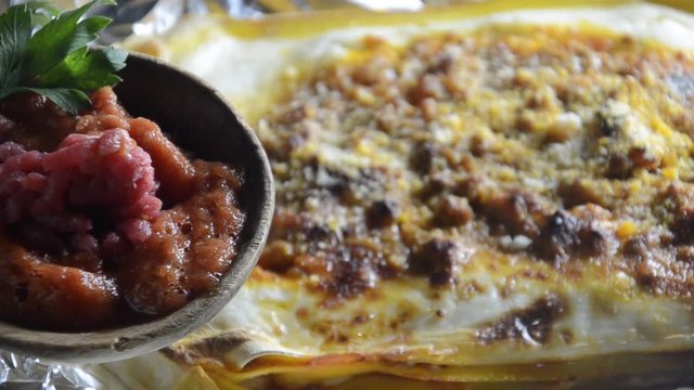 Lasagne al forno Лазанья Baked lasagna Lasa&ntilde;a al horno Cucina italiana Lasagnes Italian cuisine 라자냐 千層麵 ラザニア لازانيا लज़ान्या Lasanha 義大利飲食 Итальянская кухня Gastronom&iacute;a de Italia Italienische K&uuml;che