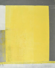 Malarstwo abstrakcyjne szary i żółty - 121861581