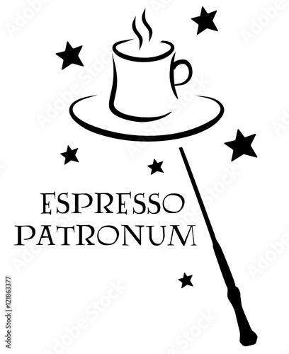 "espresso patronum" Imágenes de archivo y vectores libres de derechos