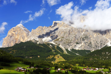 Fototapeta na wymiar Cortina D Ampezzo resort, South Tyrol ,Italy, Europe