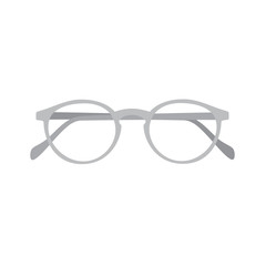 Grey glasses for reading. Vector illustration