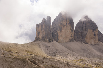 Alpine landscape in the Dolomites, Italy, Europe