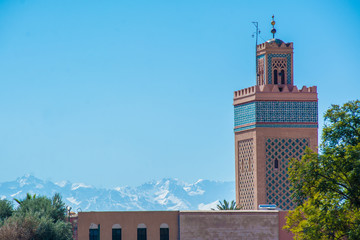 Morocco. Koutoubia mosque in Marrakesh