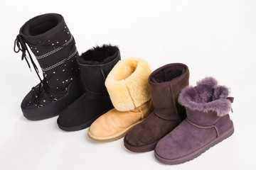 Warm funny women's boots.