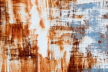 Fototapeta premium A background of peeling paint and rusty old metal