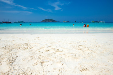 Phang Nga, Thailand-Mar 15, 2013 : clear water beautiful sea lik