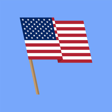 United States of America flag. Vector image