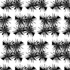 Abstract geometric background  black and white.Seamless geometric pattern.Abstract vector print.
