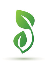 Design green leaf