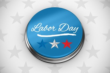 Composite image of panoramic shot of labor day text