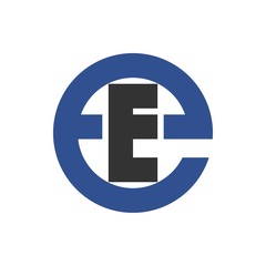 Ee letter initial logo design