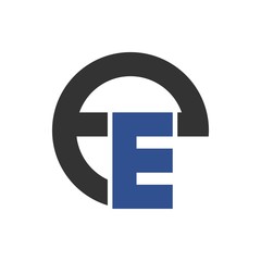 Ee letter initial logo design