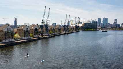 Obraz premium The London Royal Docks situated in East London