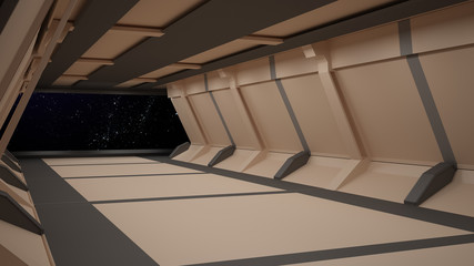 Obraz premium Space environment ready for comp of your characters 3D rendering