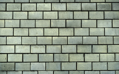 Obraz premium Texture of green decorative tiles in form of brick