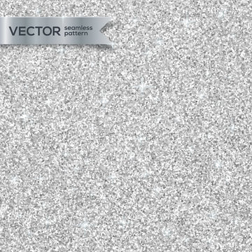 Silver + White Glitter Seamless Background — drypdesigns