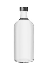 Vodka bottle isolated on white background