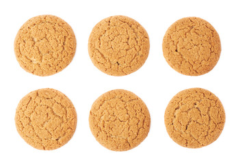 Set of cookies isolated over the white background