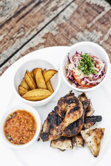 piri piri portuguese roast chicken with jindungo spicy sauce mea