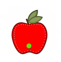 Alphabet Delicious Apple Period