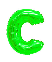 letter c from a balloon