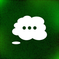 Thought cloud with lines