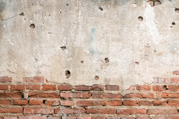 Moldy brick wall background