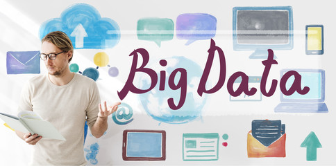 Big Data Cloud Digital Information Technology Concept