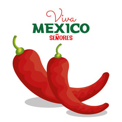 viva mexico chili pepper icon graphic vector illustration eps 10