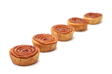 Cinnamon Rolls Isoalted on a White Background