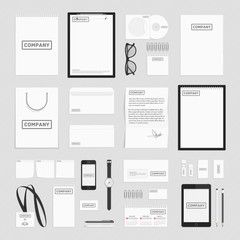 Corporate identity elements big set.