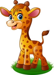 Cartoon baby giraffe

