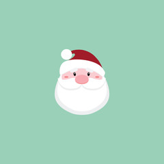 Cute Santa claus face