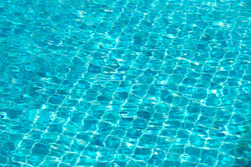 Obraz premium Blue ripped water in swimming pool