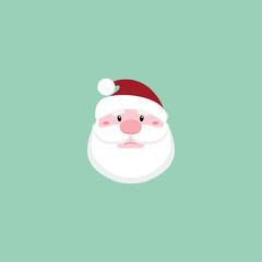 Cute Santa claus face